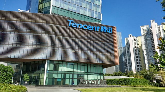 Trụ sở Tencent ở Quảng Đ&ocirc;ng, Trung Quốc. Ảnh: CGTN