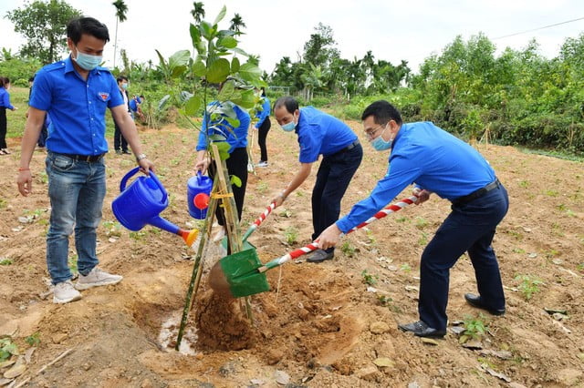 BSR ra quân trồng cây tại các điểm di tích lịch sử văn hóa tỉnh Quảng Ngãi - Ảnh 4.
