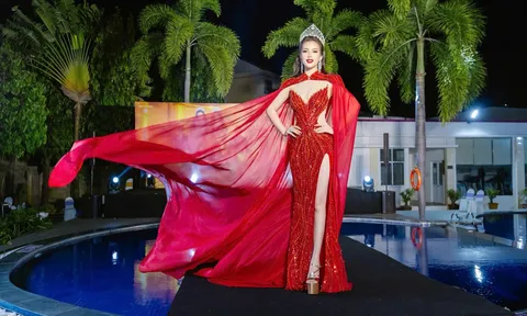 Jennifer Ly lộng lẫy trong đêm bán kết Hoa hậu Doanh nhân Siêu Quốc Gia 2025, trình diễn đầm dạ hội NTK Tom Kara gây quỹ từ thiện
