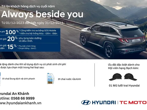 Hyundai An Khánh tri ân khách hàng dịch vụ cuối năm – Always Beside You