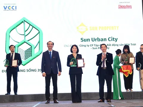 Sun Urban City nhận cú đúp danh hiệu: Dự án đáng sống và Dự án thông minh tiêu biểu tại VCCI 2024