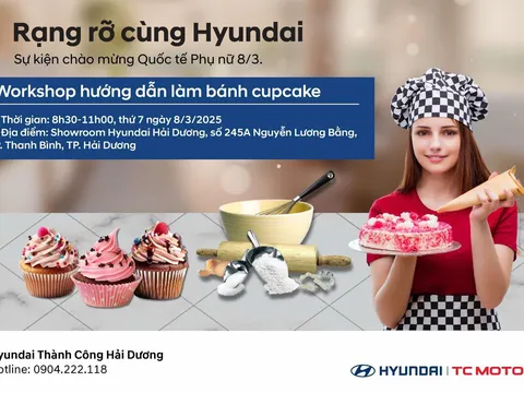 RẠNG RỠ CÙNG HYUNDAI - ĐỒNG HÀNH CÙNG PHÁI ĐẸP TẠI WORKSHOP LÀM BÁNH CUPCAKE