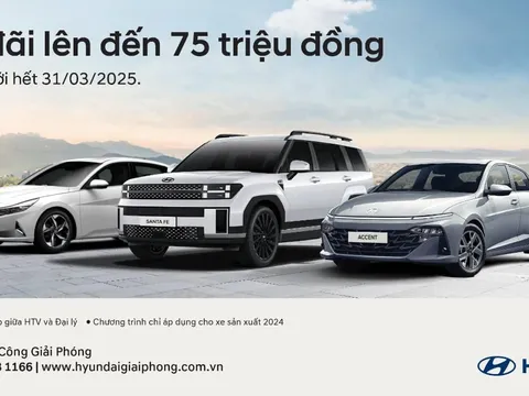 GIẢM TRỰC TIẾP ĐẾN 75 TRIỆU KHI MUA HYUNDAI SANTA FE TRONG THÁNG 3/2025