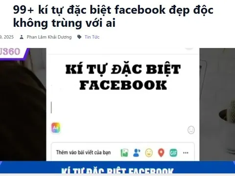 Kí Tự Facebook - 800+ Biểu Tượng & Bio FB Thu Hút Triệu Like